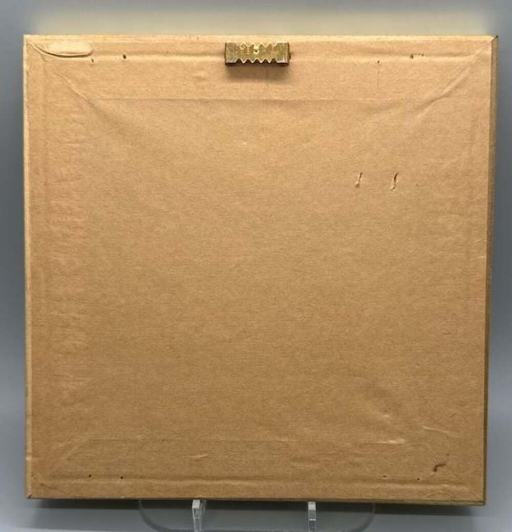Vtg 90s Mary Beth Zeitz Celestial Sun Art Print 7x7 Gold Frame Y2K Whimsigoth - Picture 7 of 16